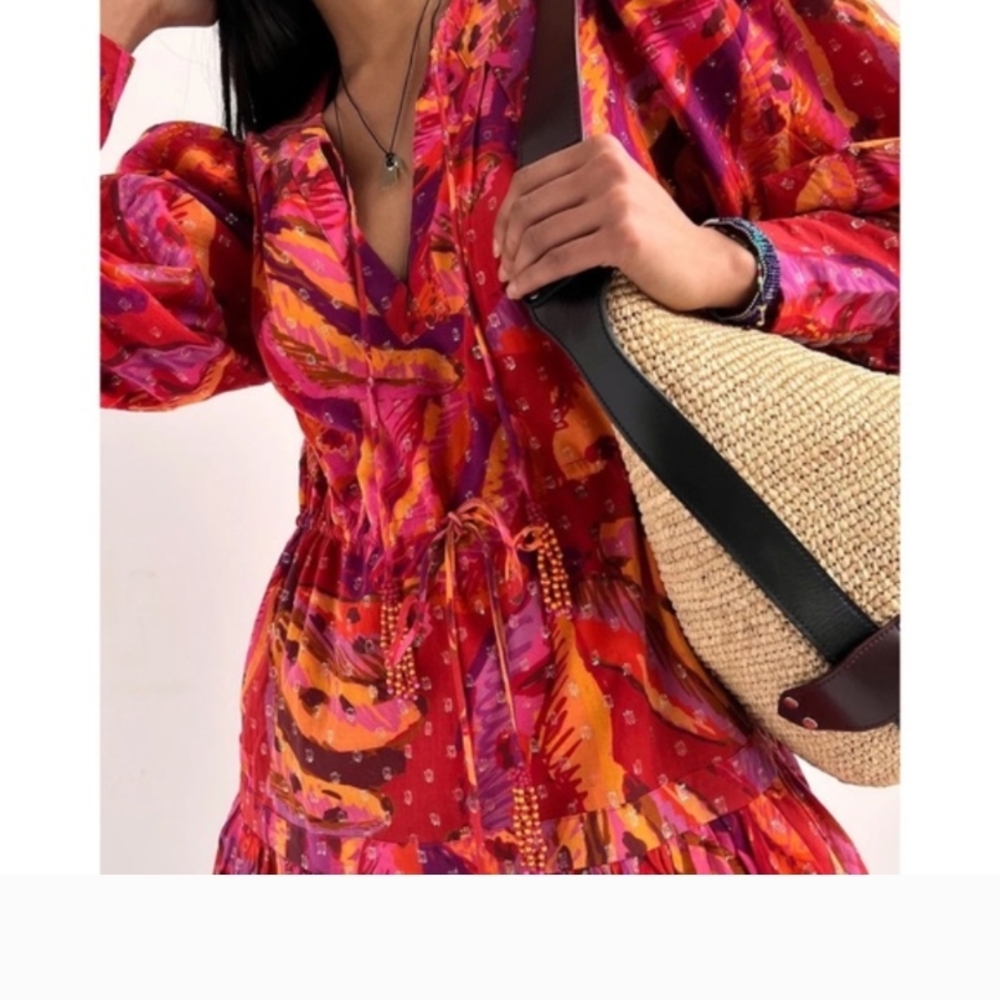 FARM Rio Multicolor Long Sleeve Dress - Picture 10 of 14